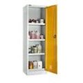 Schäfer Shop Select Gefahrstoffschrank MSI-US2506, Stahl, B 600 x T 500 x H 1935 mm, Belüftungsschlitze, 4 Wannen à 11 l