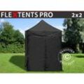 Dancover - Faltzelt Faltpavillon Wasserdicht FleXtents pro 2x2m Schwarz, mit