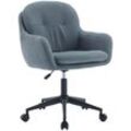 Wahson Office Chairs - Modern Bürostuhl ergonomisch Drehstuhl mit Armlehnen, höhenverstellbarer Schreibtischstuhl mit Rollen, Chenille, Blau