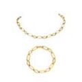 Wave Rush Necklace Set Gold