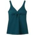 TOM TAILOR Damen Tankini-Top mit Schleifendetail, grün, Uni, Gr. 38