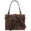 Shopper BAGAN, Damen, Gr. B/H/T: 32cm x 22cm x 9cm onesize, braun, Leder, vintage, Taschen, echt Leder