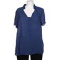 Peter Hahn Damen Bluse, blau, Gr. 48