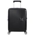 Hartschalen-Trolley AMERICAN TOURISTER "SOUNDBOX 55", Gr. B/H/T: 40cm x 55cm x 20cm 35,5 l, schwarz (bass schwarz), Polypropylen, modisch, Koffer, Koffer Reisegepäck Handgepäck-Koffer TSA-Zahlenschloss