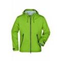 Ultraleichte Softshelljacke Herren JN1098 Gr. l spring-green/iron-grey - James&nicholson