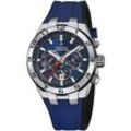 Chronograph FESTINA "Chrono Bike 2024" Armbanduhren blau (dunkelblau, schwarz) Herren Armbanduhr, Quarzuhr, Herrenuhr, Stoppfunktion, bis 10 bar wasserdicht