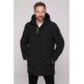 Parka CAMP DAVID Gr. 4XL, schwarz Herren Jacken mit Windbreaker-Bündchen