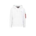 Hoodie ALPHA INDUSTRIES "Alpha Industries Men - Hoodies Back Print Camo Print" Gr. L, schwarz-weiß (white, black camo) Herren Sweatshirts