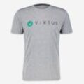 Graues Sport-T-Shirt mit Logo