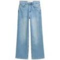 TOM TAILOR DENIM Damen Wide Leg Jeans mit recycelter Baumwolle, blau, Uni, Gr. M