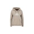 Hoodie ALPHA INDUSTRIES "Alpha Industries Women - Hoodies New Basic Wmn" Gr. L, beige (vintage sand) Damen Sweatshirts