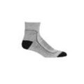 Icebreaker Merino Hike+ Light Socken Mini - Mann - Blizzard Heather/black - Größe L