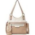 TOM TAILOR Damen Jule Shopper mit Lederimitat-Details, rosa, Gr. ONESIZE