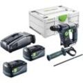 Festool - bhc 18-Basic Akku Bohrhammer 18 v 1,8 j sds Plus Brushless + 2x Akku 5,0 Ah + Schnellladegerät + Systainer