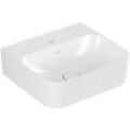 Villeroy & Boch Finion Handwaschbecken 43644CR1 43x39cm, weiss, Ceramicplus, mit Hahnloch