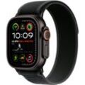 Smartwatch APPLE "Watch Ultra 2 (2024) GPS + Cellular", schwarz, Smartwatches, 49mm, Cellular, M/L, Trail Loop, Topseller