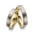 Verlobungsring MARRYA "MARRYA Titan Ringe Trauringe Eheringe Partnerringe" Fingerringe Gr. 48, Titan, goldfarben (damen ring, gold, silber) Damen