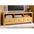 TV-Board HOME AFFAIRE "Gotland", beige (gelaugt geölt), B:147cm H:51cm T:40cm, Sideboards, Breite 147 cm, mit Schubladen und offenen Fächern, Massivholz, FSC