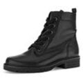 Schnürboots GABOR Gr. 36, schwarz Damen Schuhe Blockabsatz, Schnürstiefelette, praktischer Innenreißverschluss