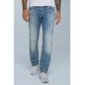 Comfort-fit-Jeans CAMP DAVID Gr. 30, Länge 32, blau Herren Jeans mit breiten Nähten