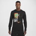 Nike Longsleeve-Basketball-T-Shirt für Herren - Schwarz