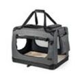 Lionto Hundetransportbox - faltbar - grau XXXL