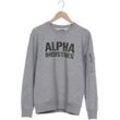 Alpha industries Herren Sweatshirt, grau, Gr. 46