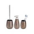 Wenko Bad-Accessoire-Set »Marrakesh«, 3-teilig, braun