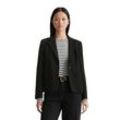 Longblazer MARC O'POLO "mit recyceled Wool by MANTECO" Gr. 32, schwarz, Damen, Obermaterial: 40% Wolle (Schafwolle), 30% Lyocell, 30% Polyamid; Futter: 100% Polyester, unifarben, Blazer