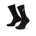 Nike Everyday Plus gepolsterte Crew-Socken (1 Paar) - Schwarz