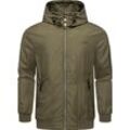 Outdoorjacke RAGWEAR "Stewie II" Gr. L (52), grün (olivgrün), Herren, Obermaterial: 100% Polyester, Futter: 100% Polyester, Jacken, stylische Herren Übergangsjacke mit großer Kapuze