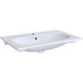 Geberit Acanto Slim Möbelwaschtisch 500641012 weiss, mit Überlauf, 75 x 48 cm