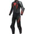 Dainese Laguna Seca 5, Lederkombi 2tlg. Schwarz/Grau/Neon-Rot 44 male