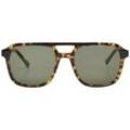 TOM TAILOR Herren Piloten-Sonnenbrille, braun, Animalprint, Gr. ONESIZE