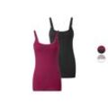 esmara® Damen Still-Tops, 2 Stück, mit Bio-Baumwolle