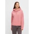 Kapuzensweatshirt BENCH. "ULLA" Gr. 42, rosa (blush), Damen, Sweatware, Obermaterial: 60% Baumwolle, 40% Polyester, unifarben, Sweatshirts