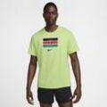 Team Kenya Miler Nike Dri-FIT Kurzarm-Laufoberteil (Herren) - Grün