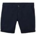 TOM TAILOR Herren Plus - Chino Shorts, blau, Uni, Gr. 46