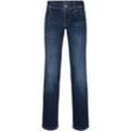 TOM TAILOR Damen Alexa Straight Jeans mit Bio-Baumwolle, blau, Logo Print, Gr. 26/30