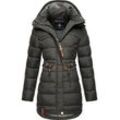 Steppmantel NAVAHOO "Daliee" Gr. XXL (44), grau (anthrazit) Damen Mäntel Stylischer Winterparka mit abnehmbarer Kapuze