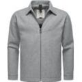 Outdoorjacke RAGWEAR "Azzte Felt" Gr. L (52), grau (hellgrau) Herren Jacken stylische Hemdjacke in Filzoptik