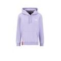 Hoodie ALPHA INDUSTRIES "Alpha Industries Men - Hoodies Basic Small Logo" Gr. L, lila (pale violet) Herren Sweatshirts