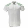 Polo-Shirt, Kurzarm Polo-shirt Gr. 2XL, weiss/grasgrün - Mascot