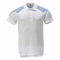 Polo-Shirt, Kurzarm Polo-shirt Gr. xl, weiss/azurblau - Mascot