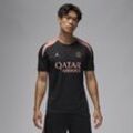 Paris Saint-Germain Strike Third Jordan Dri-FIT Kurzarm-Fußballoberteil aus Strickmaterial (Herren) - Schwarz