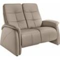 2-Sitzer EXXPO - SOFA FASHION "Tivoli, Kinosofa, bequem und komfortabel durch die Relaxfunktion", grau (stein), B:140cm H:109cm T:97cm, Softlux-Kunstleder, NaturLeder, Luxus-Microfaser, u00bbAqua Cleanu00ab (50% Polyester, 35% Polyacryl, 15% Polyamid), Sofas, (2-sitzig), schmale Armlehnen, hohe Rückenlehne
