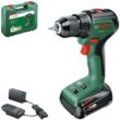 BOSCH HOME & GARDEN Akku-Bohrschrauber "UniversalDrill 18V-60" Bohrmaschinen Inkl. Koffer, mit Akku 18V2Ah und Ladegerät grün