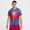 USA Miler Nike Dri-FIT Kurzarm-Laufoberteil (Herren) - Rot