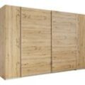 Schwebetürenschrank RAUCH "Kleiderschrank Drehtürenschrank Schrank Garderobe KRONACH TOPSELLER" Schränke Gr. B/H/T: 311 cm x 210 cm x 59 cm, 4 St., braun (eiche artisan) mit Dreh- und Schwebetüren vielen Einlegeböden MADE IN GERMANY