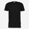 4er-Pack schwarze Basic-T-Shirts